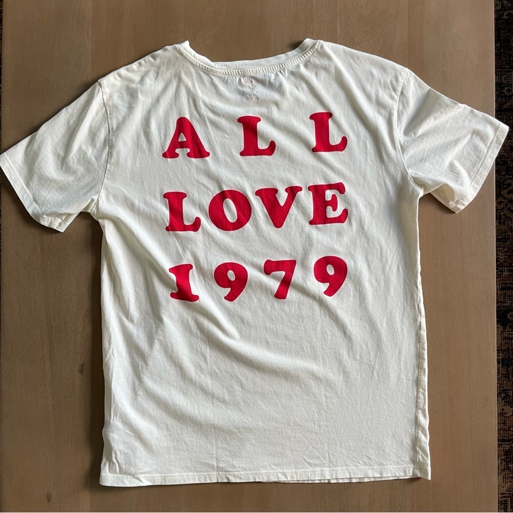 Jillian Harris X Joe Fresh All Love White Tee with Red Print - Picture 6 of 9